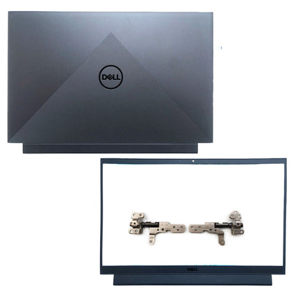 New Back Cover Lid + Bezel +Hinges For Dell G15 5510 5511 5515 08MNTR 0HXRTH US