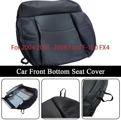PASSENGER Bottom Leather Seat Cover Black Fit For 2004 - 2008 Ford F-150 FX4