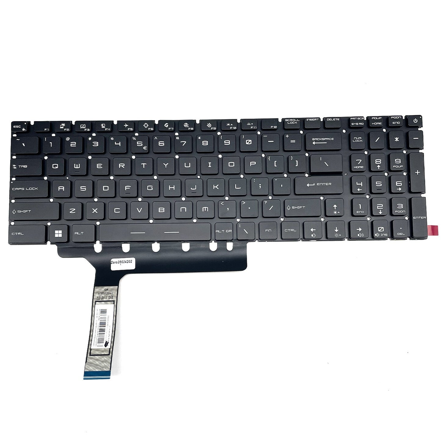For MSI GE76 Raider 10UG 10UH 11UG 11UH 11UE MS-17K3 GP76 Keyboard W/RGB Backlit
