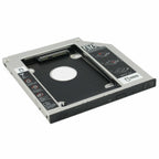 CD DVD ROM Optical Bay 9 5mm Universal SATA 2nd HDD SSD Hard Drive Caddy