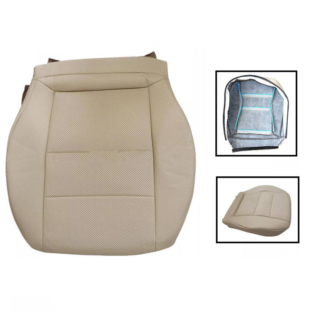 Driver Bottom Leather Seat Cover Tan For 2008-2015 Mercedes Benz GLK250 GLK350