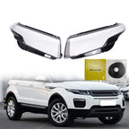 Pair Fits For 2012-2019 Land Rover Range Rover Evoque Headlight Lens Cover New