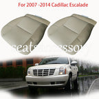 For 2007 -2014 Cadillac Escalade Driver Passenger Bottom Leather Seat Cover Tan