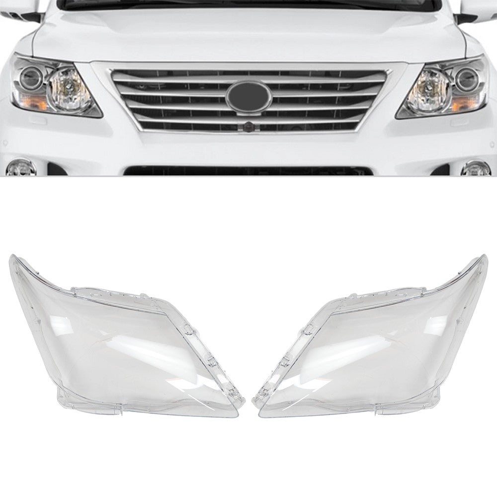 Side Headlight Headlamp Lens Cover For Lexus LX570 2007-2012
