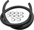 5/8" 16mm Fuel Line Hose Push Lock NBR Rubber SAE 30R7 5FT 300PSI with 10 Clamps