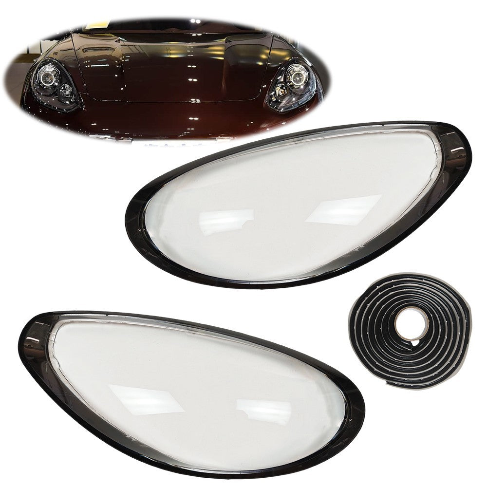 Headlight Lens Shell+Sealant Glue For Porsche Panamera 970 2014-16
