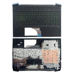 For HP Pavilion 15-EC 15-EC0003CA 15-EC0013DX Palmrest Keyboard Green Backlit US
