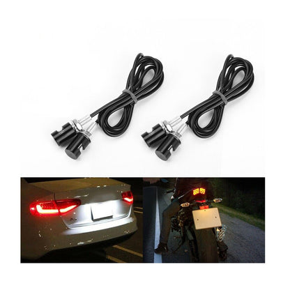 4Pack Motorcycle Car LED License Plate Light 5630/5730 SMD Screw Bolt Lamp Bulbs