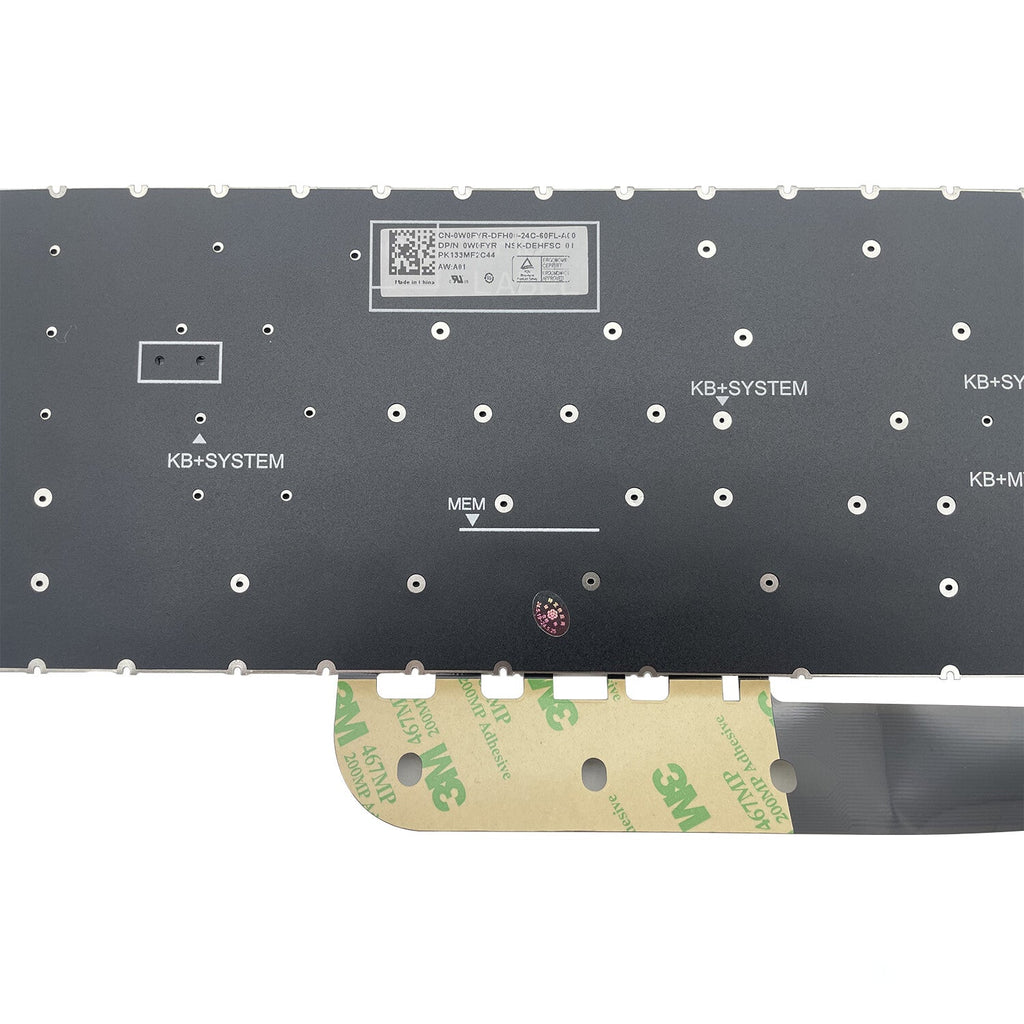 New For Dell Inspiron 3515 3520 3525 15Pro 5510 5515 5518 US Keyboard No-Backlit
