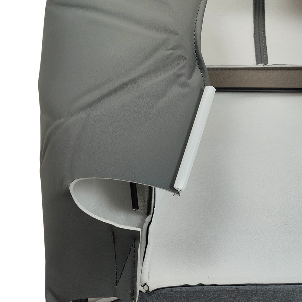 Driver Bottom Leather Seat Cover Gray For 2011-2012 Chevy Tahoe & Suburban