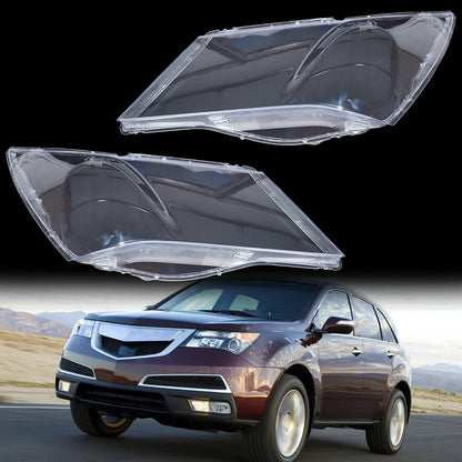 A Pair Headlight Headlamp Lens Cover Replacement For Honda Acura MDX 2007-2013