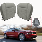 For Ford Mustang 2010-2014 Driver&Passenger Side Bottom Leather Seat Cover GRAY