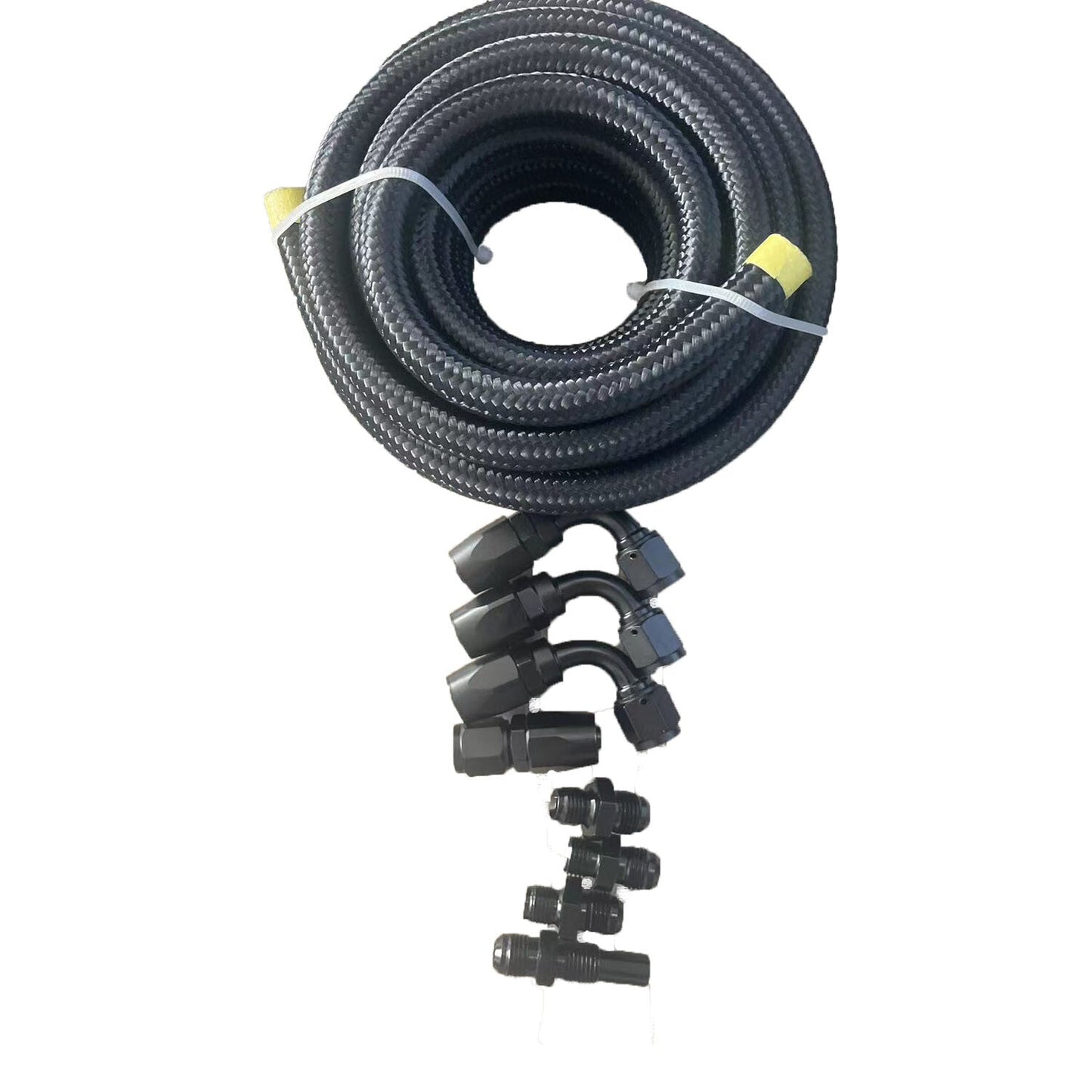 For GM 4L80E Automatic Transmission Cooler Lines Kit 6-AN Steel Braided Line Kit