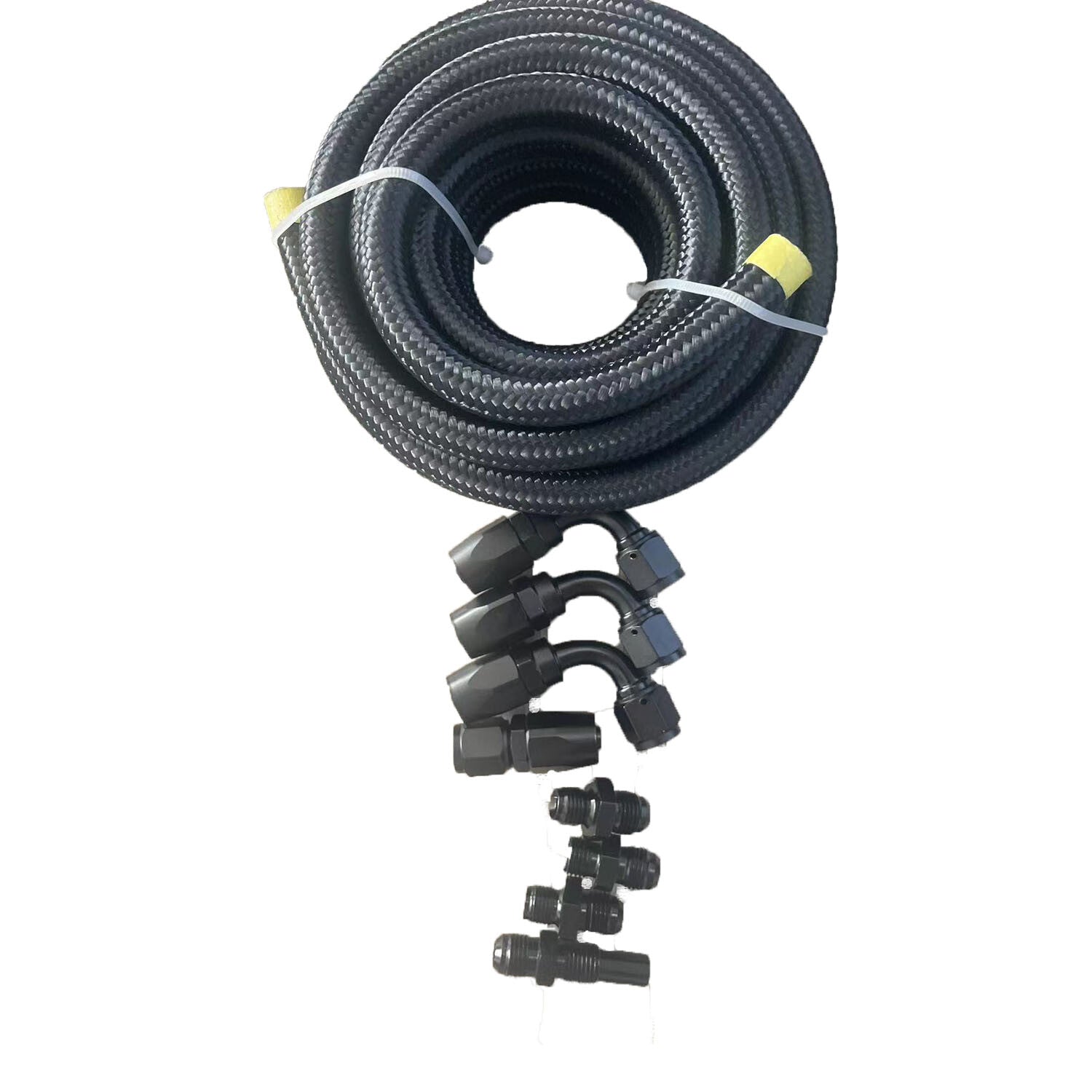 For GM 4L80E Automatic Transmission Cooler Lines Kit 6-AN Steel Braided Line Kit