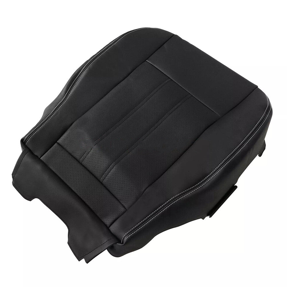 Town & Country Driver Bottom Seat Cover Black White Seam For 2011-2016 Chrysler