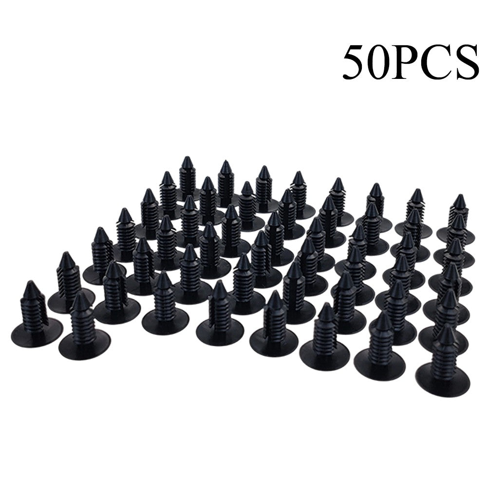 50x Bumper Fastener Rivet Clips Fender Shield Retainer Push Pin For Ford