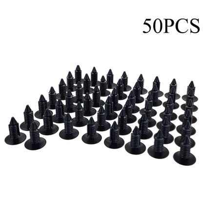 50x Bumper Fastener Rivet Clips Fender Shield Retainer Push Pin For Ford
