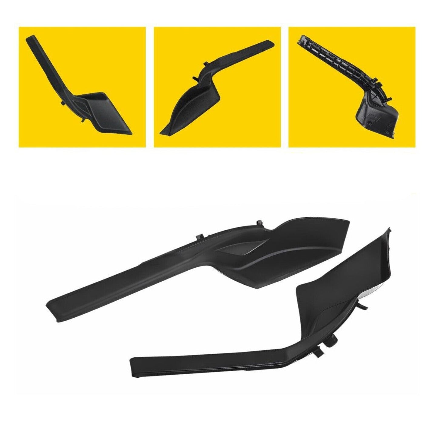 Front Windshield Wiper Side Cowl Extension Trim Cover for Toyota RAV4 2019 2020