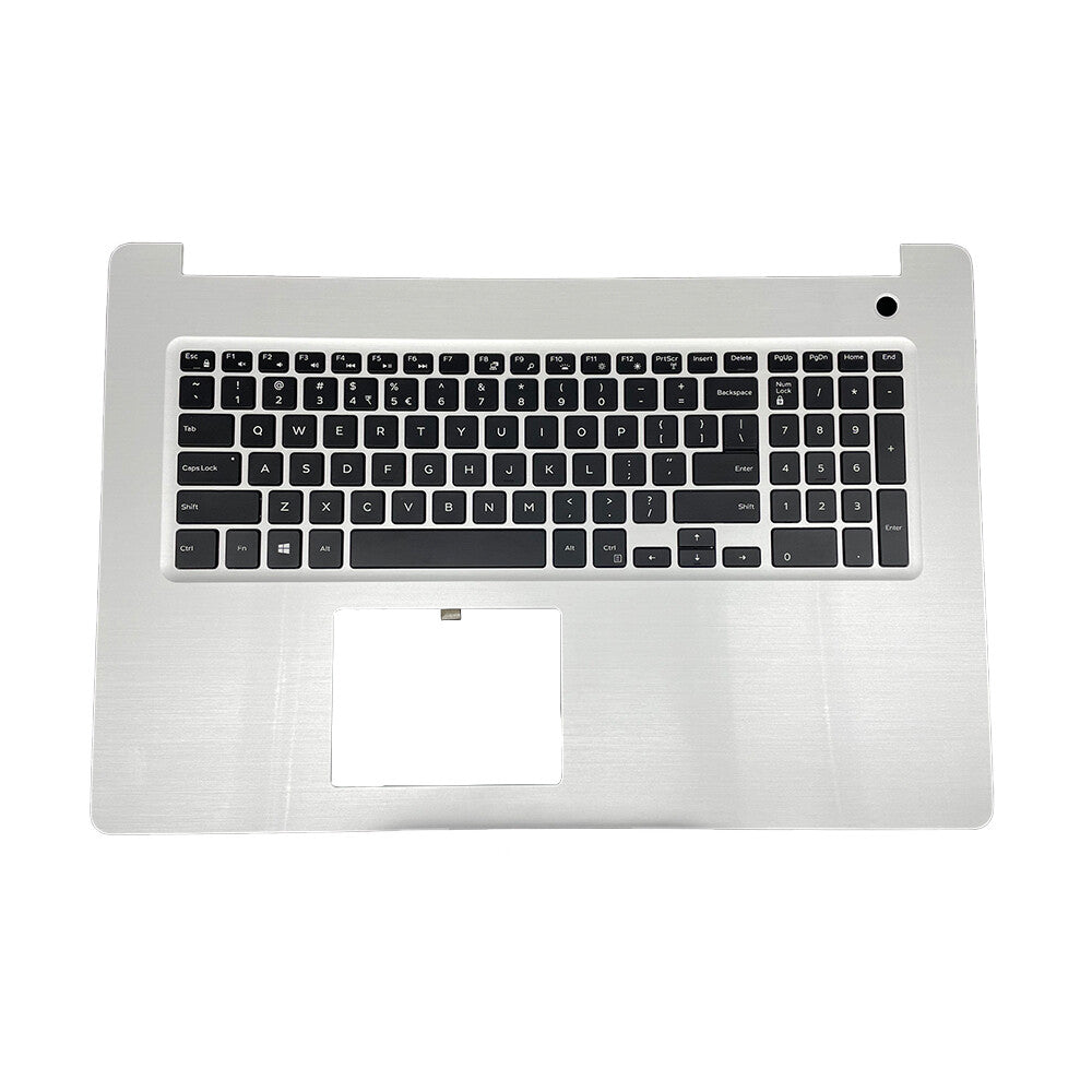 New 06V9FW Silver Palmrest w/ Backlit Keyboard For Dell Inspiron 17 5770 5775 US