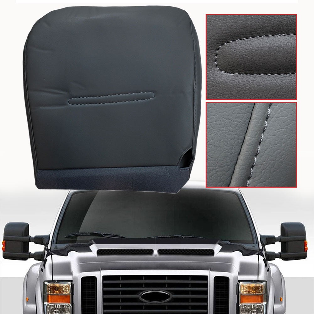 For 2002 2003- 2007 Ford F250 F350 F450 F550 XL  Driver Bottom Seat Cover Gray