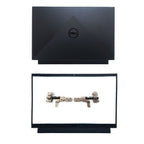 New Back Cover Lid + Bezel +Hinges For Dell G15 5510 5511 5515 08MNTR 0HXRTH US