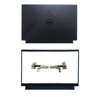 New Back Cover Lid + Bezel +Hinges For Dell G15 5510 5511 5515 08MNTR 0HXRTH US