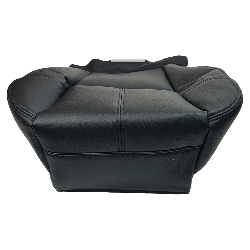 For 2007-13 Chevy Silverado 1500 2500 HD Driver Bottom Leather Seat Cover Black