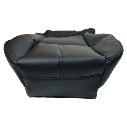For 2007-13 Chevy Silverado 1500 2500 HD Driver Bottom Leather Seat Cover Black
