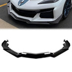 For Corvette C8 Z51 STG 2020-2024 Gloss Black Front Bumper Lip Splitter