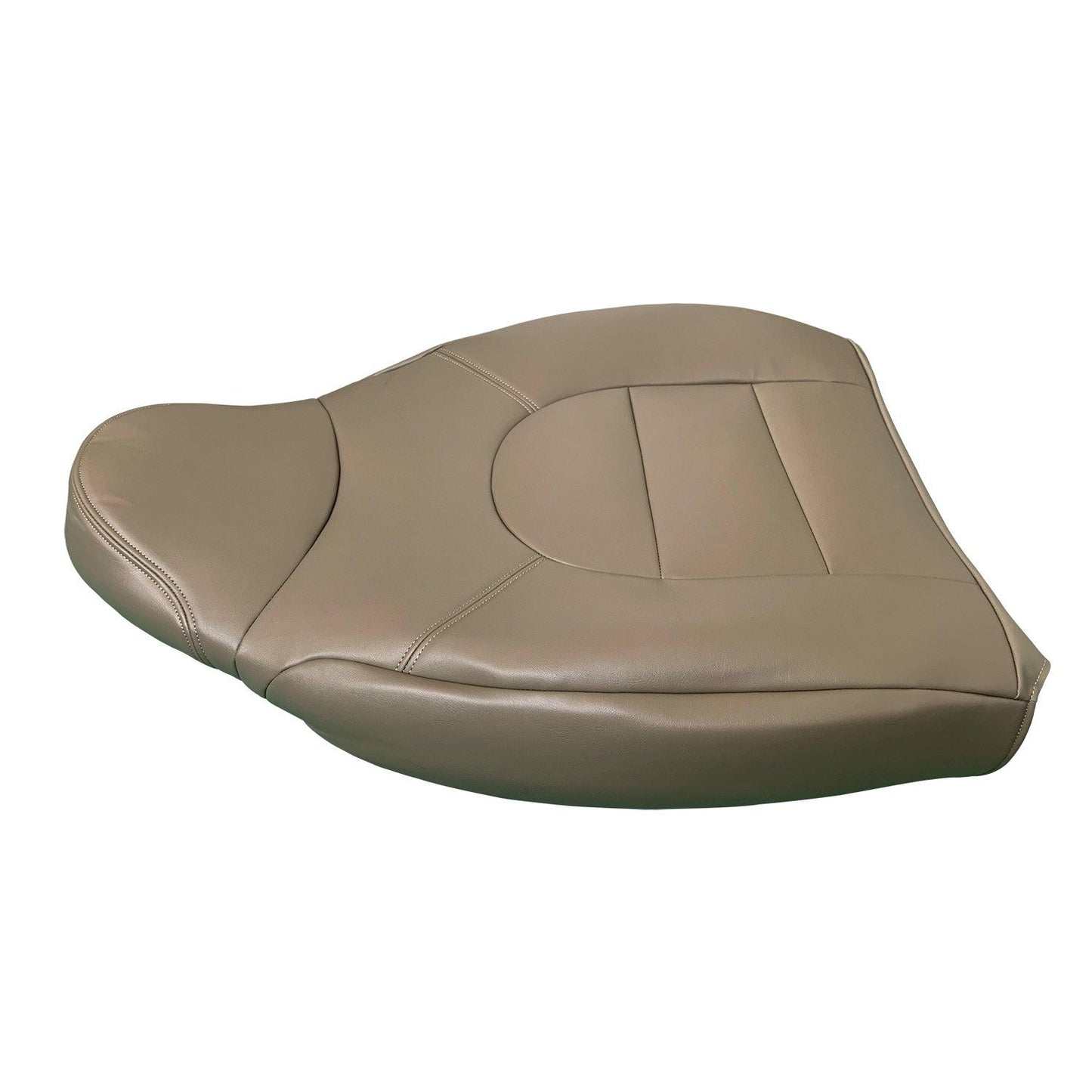 1999 2000 For Ford F250 F350 F450 Lariat Front Side Lean Back Leather Cover Tan