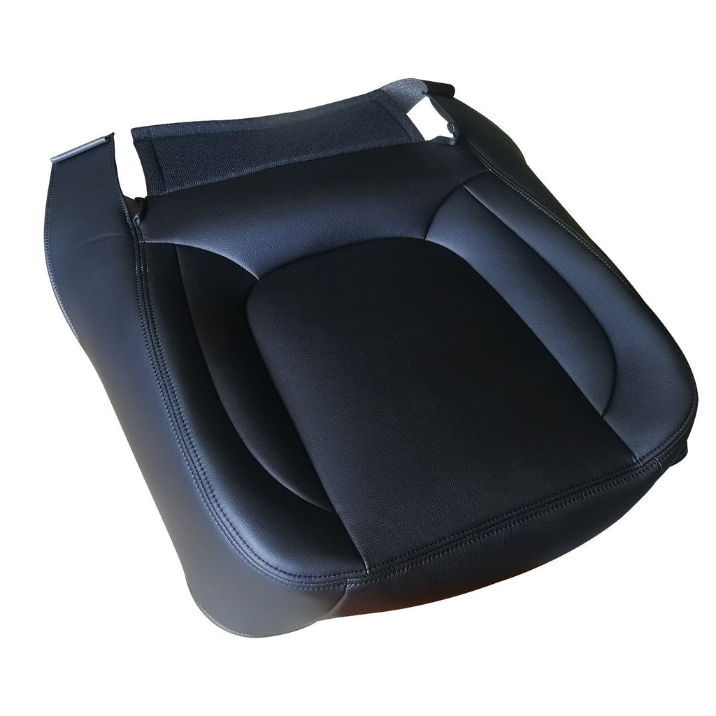 Passenger Bottom Leather Seat Cover For 2004 2005 Dodge Ram 1500 2500 Dark Gray