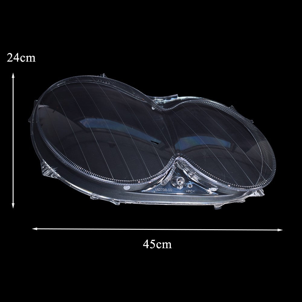 A Pair Headlight Lens Cover Clear L+R For Mercedes Benz CLK C209 W209 2005-2009