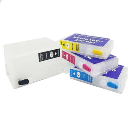 4-Color Refillable Ink Cartridges For Epson WorkForce 7210 7710 7720 Printers US