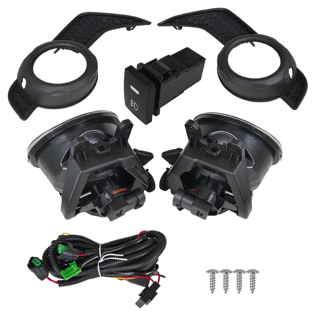For 2014-2021 Toyota 4Runner TRD/SR5 Fog Lights+Lamps Bezel+Wire Switch Kits