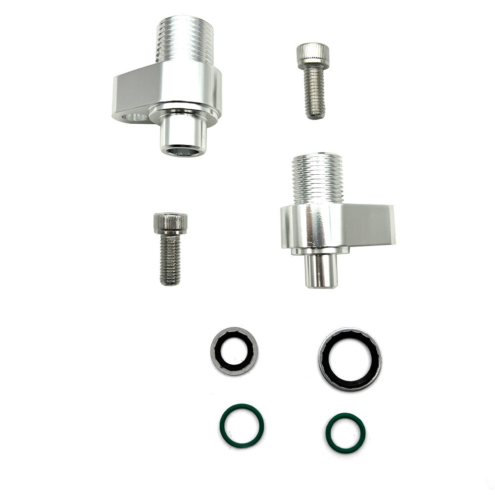 LS Swap AC Compressor Adapter Fittings For Denso 10S17F & 10S20F