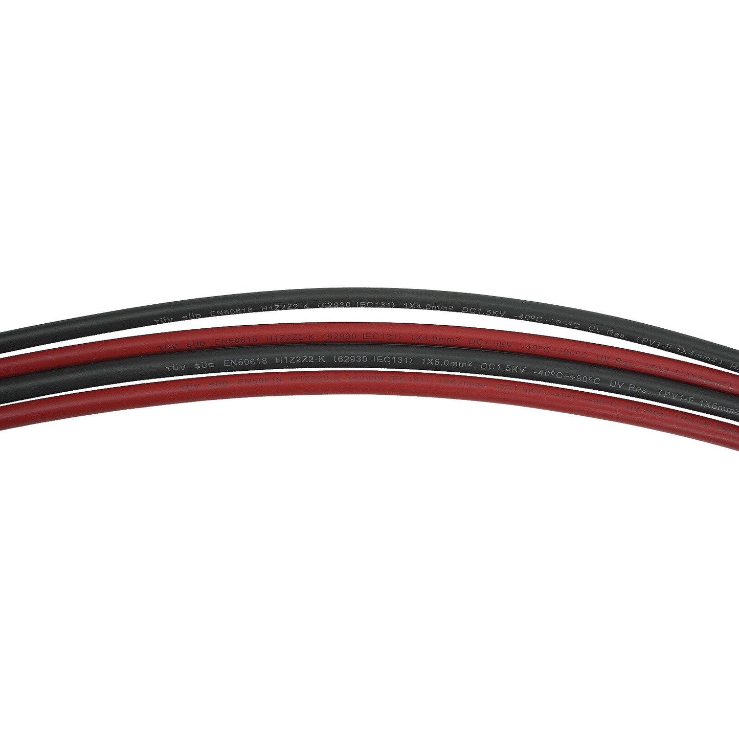 12AWG 30 feet Black + 30 feet Red Solar Panel Extension Cable and Connectors