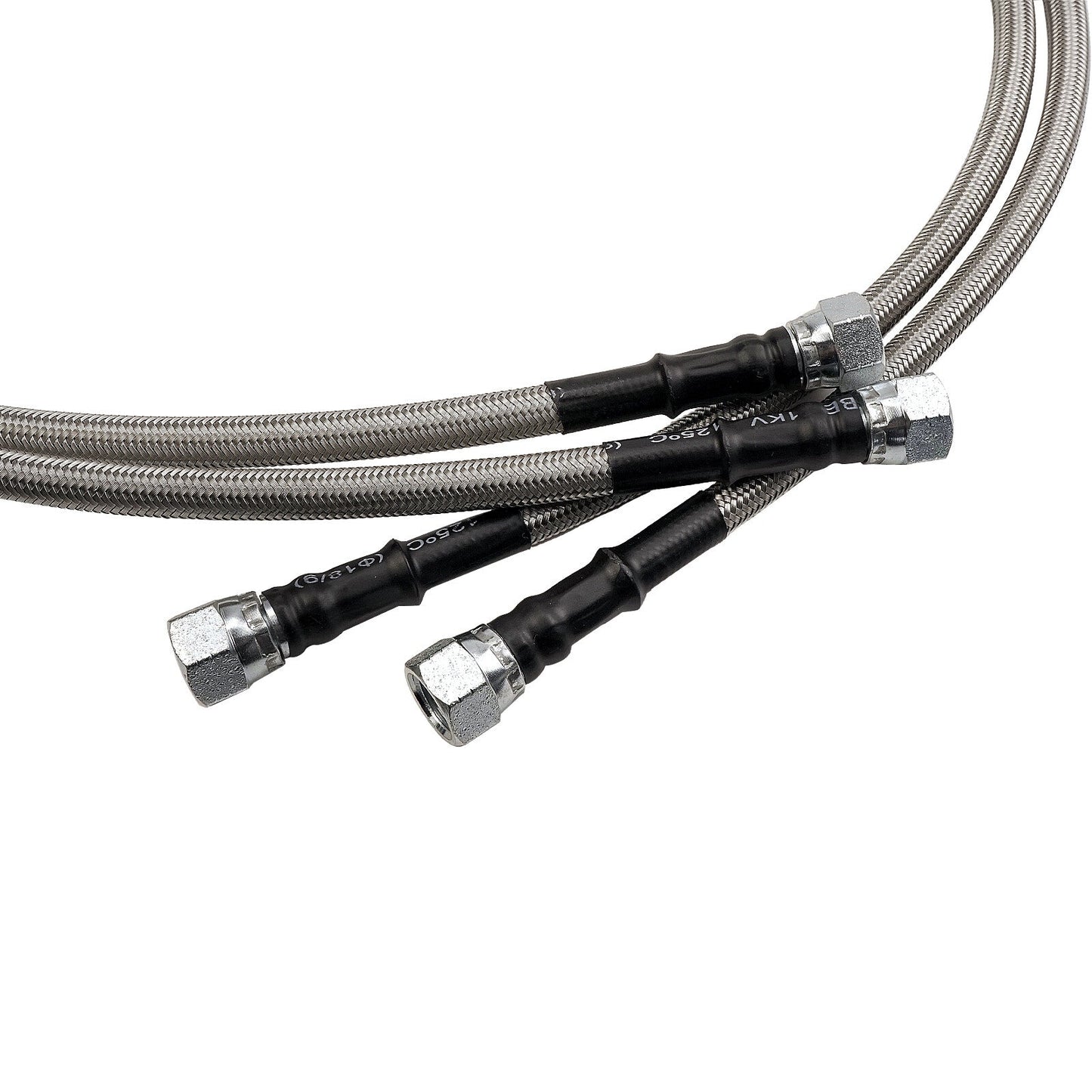For GM 4L60E 4L65E Automatic Transmission Cooler Lines -6AN Fiber & SS Braided