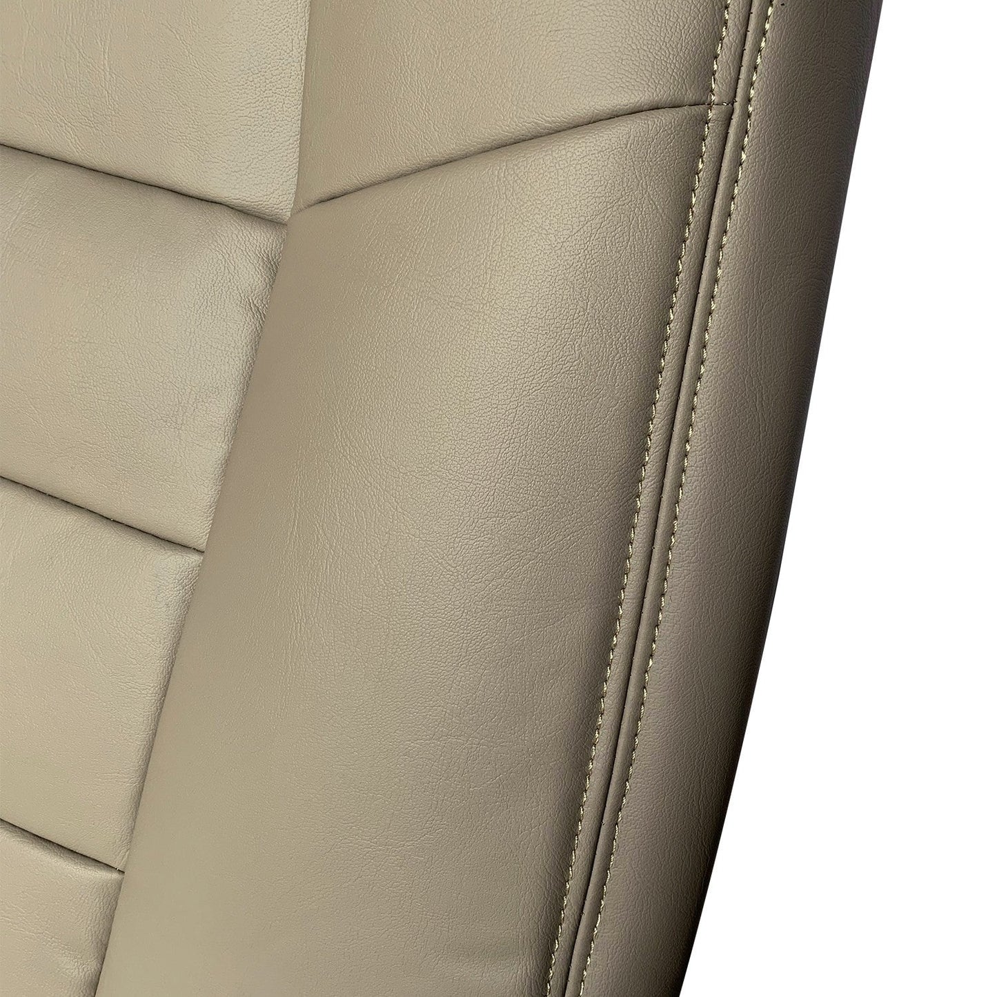 Driver Top Lean Back Leather Replacement Seat Cover For 2002-07 Ford F250 F350
