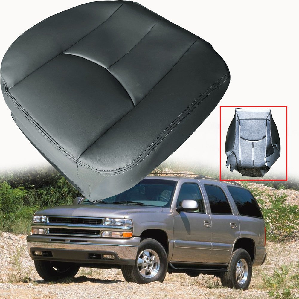 Driver Bottom Seat Cover Dark Gray For 2003-2007 Chevy Silverado 1500 2500 HD
