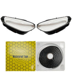 For BMW X3 X4 2022 2023 2024 Front Headlight Lens Clear Cover+Sealant