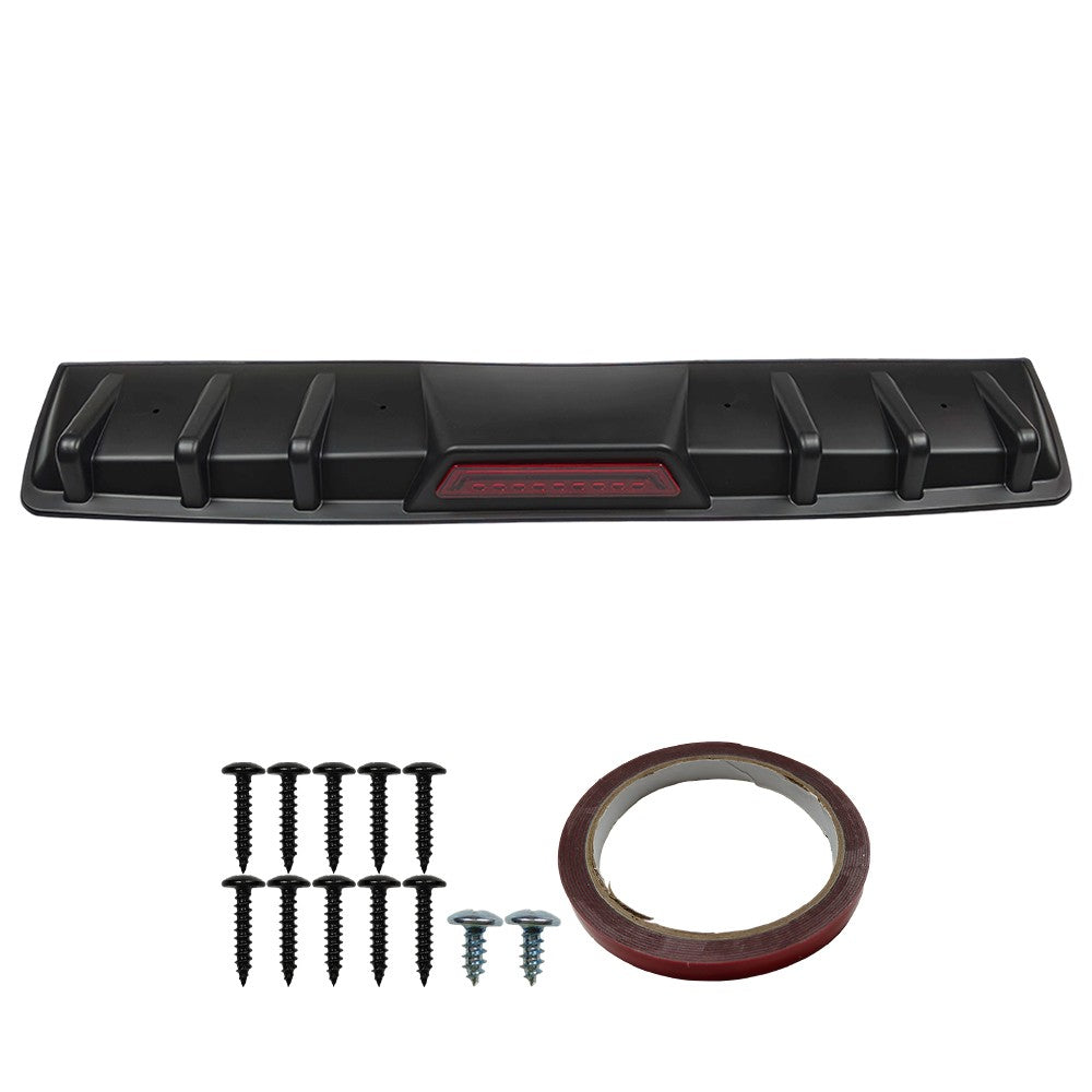 For Infiniti G37 G35 Sedan Rear Bumper Diffuser 6 Shark Fin Splitter Lip Spoiler