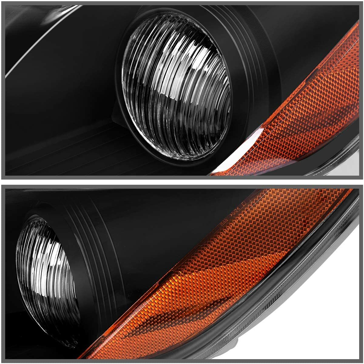 Fit For Toyota Camry 2007-2009 LH+RH Headlight Replacement Black Housing