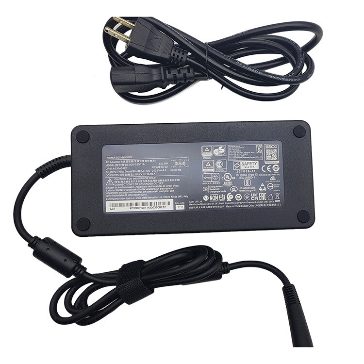 For Acer Predator Helios 300 PH315-55 Adapter Charger+Power Cord A20-330P1A 280W