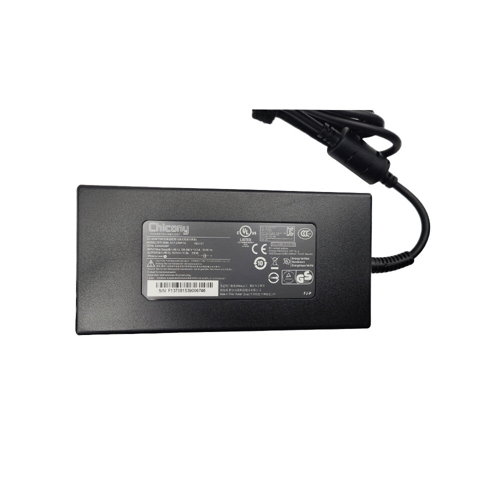 5.5*2.5mm 19.5V 11.8A 230W For MSI Clevo GigaByte A17-230P1A AC Adapter Charger