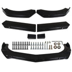 For Chrysler 300 2006-2019 Front Bumper Lip Splitter Spoiler Chin Kit Gloss Blk