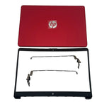 New For HP 15-DW 15-dw1083wm 15-DW1XX Back Cover & Hinges & Bezel Red M03725-001