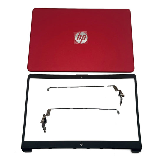 New For HP 15-DW 15-dw1083wm 15-DW1XX Back Cover & Hinges & Bezel Red M03725-001