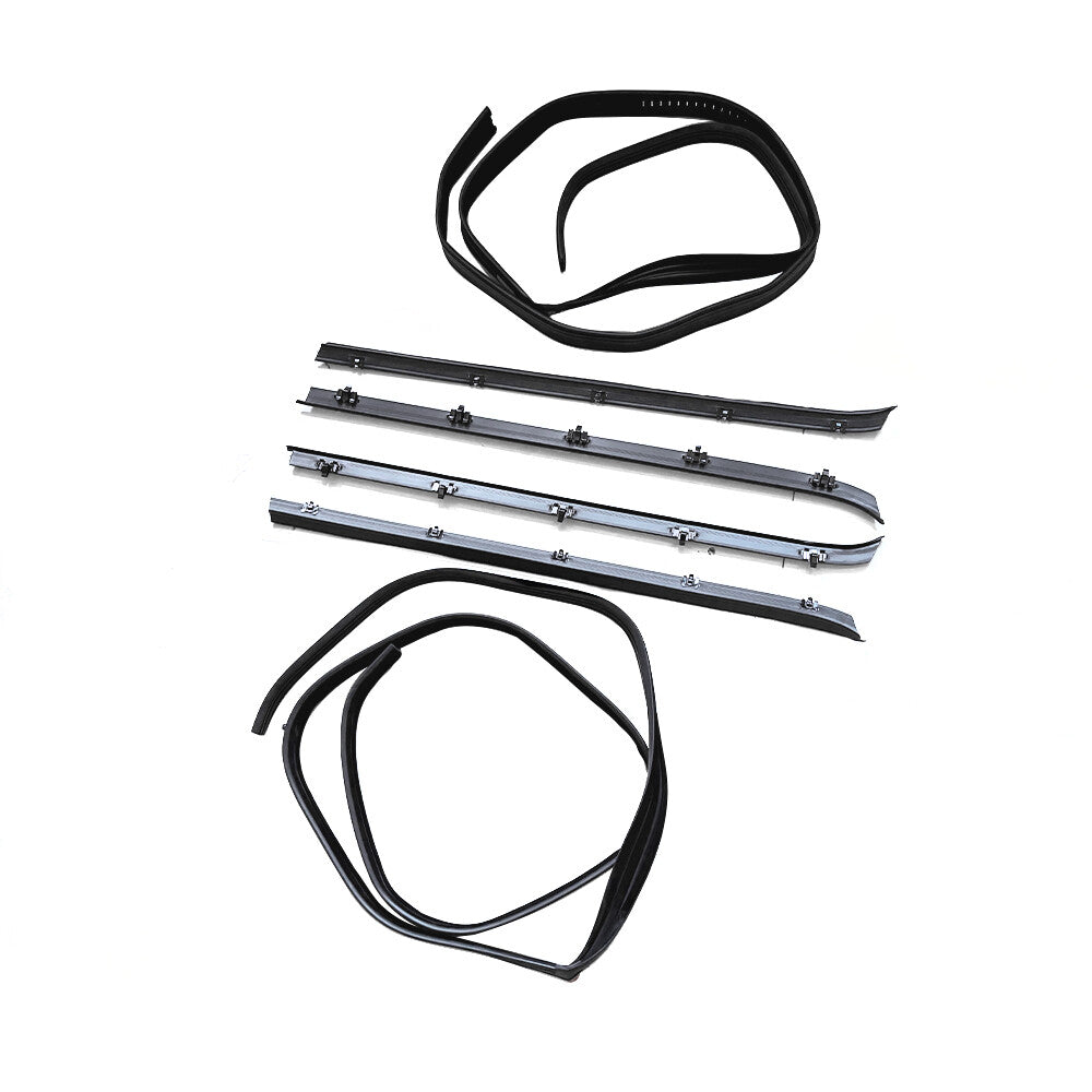 Window Sweep & Run Channel Weatherstrip Seal Kit 6pc For 81-91 Pickup Truck US