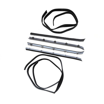 Window Sweep & Run Channel Weatherstrip Seal Kit 6pc For 81-91 Pickup Truck US