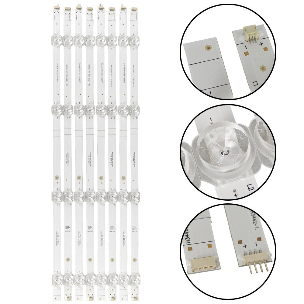 For Hisense Toshiba SVH500AG1 SVH500AH2 LED Backlight Strips (4) 50A6G 50C350KU